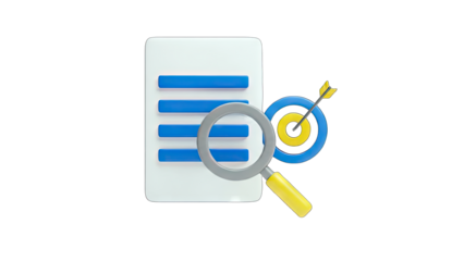 Document Analysis: Magnifying Glass, Target, and Data