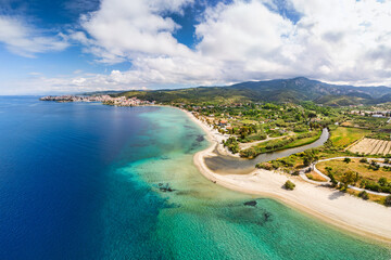 Neos Marmaras beach of Chalkidiki, Greece