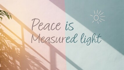 Inspiring gradient background with motivational quote and light