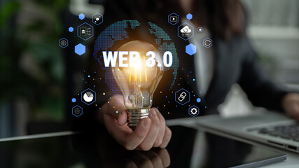 A map of global Web 3.0 decentralized applications and services. The ecosystem includes cryptocurrency, blockchain, and decentralized finance (DeFi). Motif