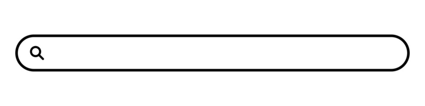 Minimalist Design of Search Bar. Vector.