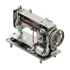 Fototapeta premium Sewing Machine Mechanism Interior Detailed View