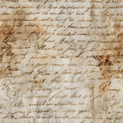 Vintage Handwritten Manuscript Letter Page