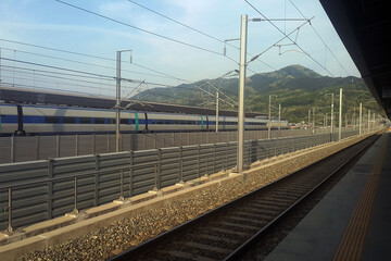 Fototapeta premium Gimcheon Gumi KTX Station of South Korea