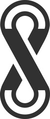 the logo is the monogram S and X. Unique and elegant.