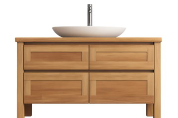 Vanity cabinet with sink showcases modern design for bathroom or kitchen elegance