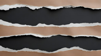 Black Torn Paper Strip Texture