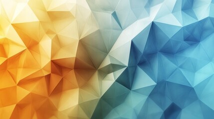 Obraz premium Dynamic Geometric Patterns Blending Warm and Cool Tones in a Modern Abstract Design