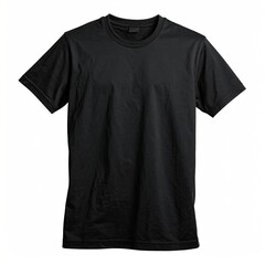 Blank black short-sleeved t-shirt