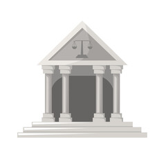 Obraz premium Courthouse icon, courthouse vector illustration, law court building clipart, judicial justice building vector image, law clip art, laws clip art 