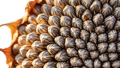 Fototapeta premium Detailed Sunflower Seeds Pattern Close Up