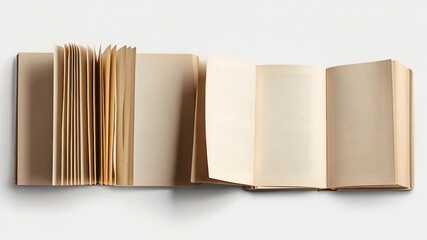 Video Two open books stacked on top of each other - Powered by Adobe