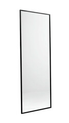 Tall, narrow, white rectangle object with a thin black frame