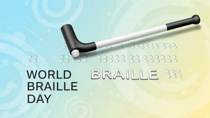 World Braille Day: Celebrating literacy and accessibility, a visually striking graphic conveys the spirit of World Braille Day with its focus on inclusivity and communication. 