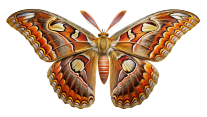 Vibrant orange and brown butterfly