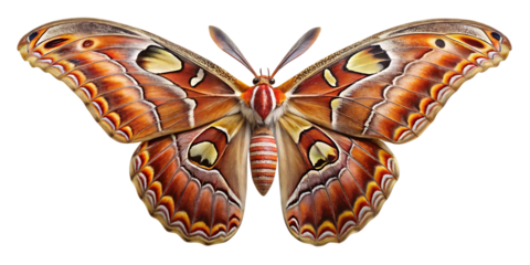 Vibrant orange and brown butterfly