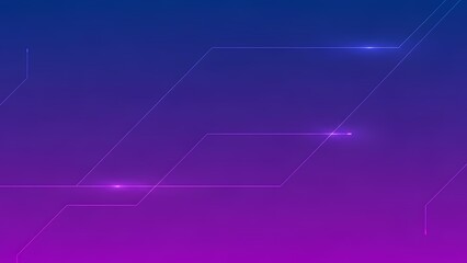 Abstract purple futuristic technology background with digital lines and glowing points.