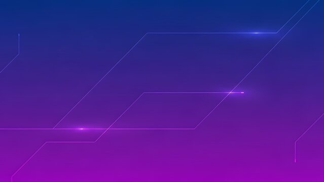 Abstract purple futuristic technology background with digital lines and glowing points. - Powered by Adobe