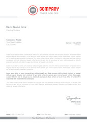Creative Clean Corporate Letter Head Template