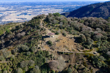小倉山展望台（ドローンによる空撮）