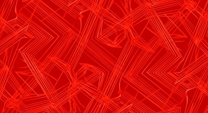 Abstract Red Texture - Dynamic Lines and Geometric Shapes.