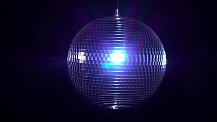 Pulsating disco ball with radiant lights and vibrant colors in motion - Powered by Adobe