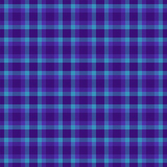 Stylish plaid pattern in hues of blue and purple. Ideal for backgrounds, textiles, or adding a touch of classic design to any project. Versatile and visually appealing.
