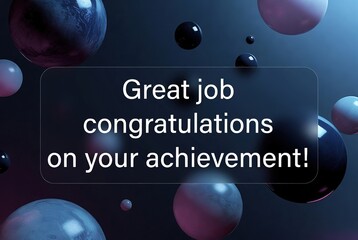 Great job and congratulations on your achievement with abstract spheres