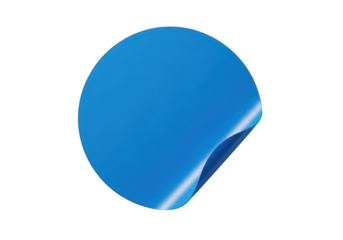 Blue circle sticker