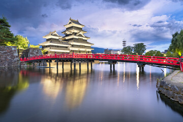 The historic Matsumoto Castle in Matsumoto, Japan 2584