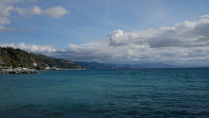 Ligurian Sea, Italy in winter