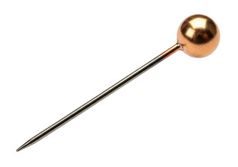 Single metal pushpin with round head