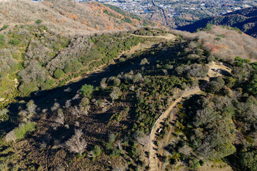 小倉山展望台（ドローンによる空撮）