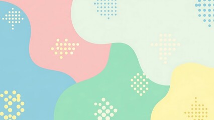 Vibrant abstract background with shapes.