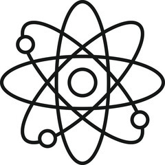 Tech and Innovation Symbols. Atomic icon graphic design. Microscopic world and technology signs. Tech and Innovation Symbols
