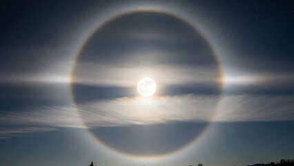 Sun Halo in the Sky