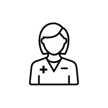 Flat Design Pharmacist Wearing Cross Symbol