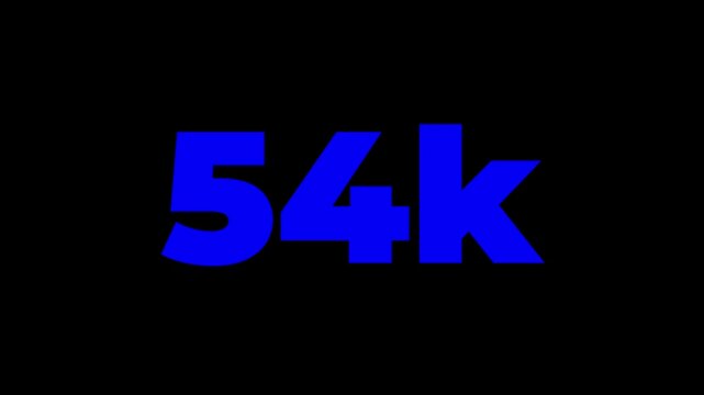 Thank you 65K followers modern animation design