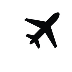 Obraz premium Airplane With Dotted Flight Path Line