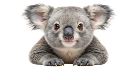 Adorable koala bear cub resting