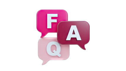 FAQ Speech Bubbles - Questions and Answers Concept