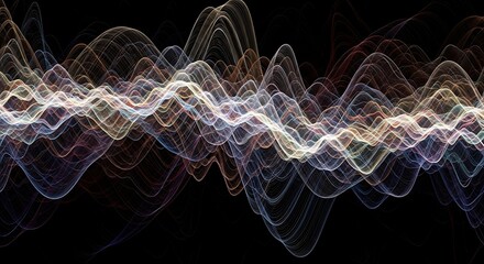 Abstract Waves - A Symphony of Light and Motion.