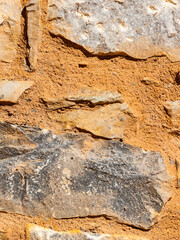 Wall made of stone bricks.