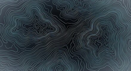 Abstract Topographic Map Design with Contours and Gradient Colors.