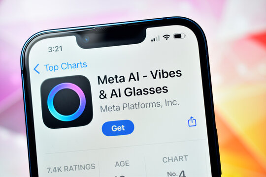 20 december, 2025 new delhi, india :- Meta AI - Vibes & AI Glasses application.
