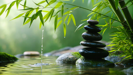 Zen Garden Stacked Stones