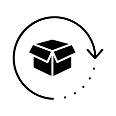 Relocation editable icon. Moving services Illustration sign. Moving symbol. shipping logo.