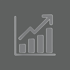 Business Growth Chart Analytics Icon