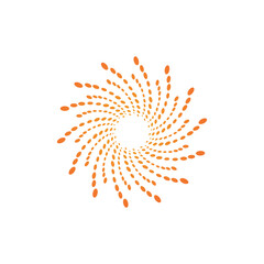 halftone circle dots vector illustration