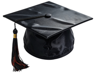 College graduation cap isolated on transparent or white background, png